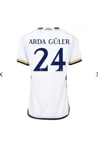 Real Madrid Arda Guler #24 Jalkapallovaatteet Naisten Kotipaita 2023-24 Lyhythihainen